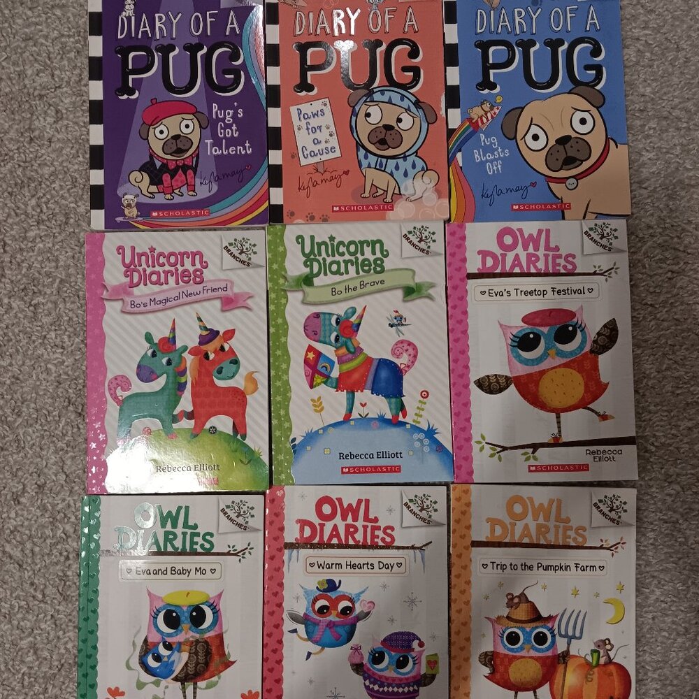Owl Diaries / Unicorn Diaries / Diaries of a Pug bundle